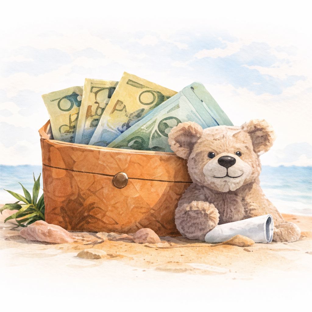 Australien Kosten & Budget Illustration