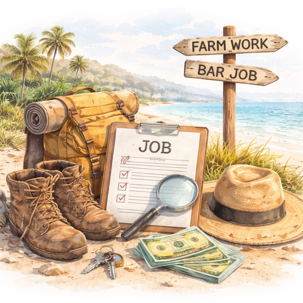 Australien Jobs Illustration